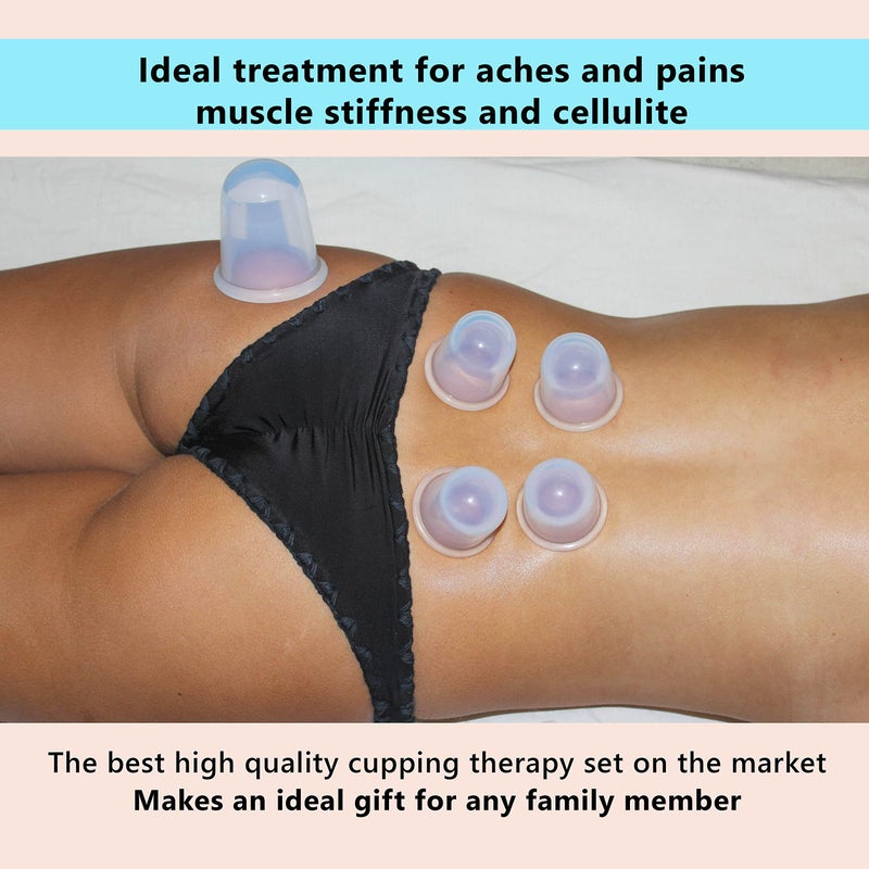 DoSensePro Silicone Cupping Therapy Set - by DoSensePro - Silicone Cupping Set Massage Therapy Cups for Arthritis, Pain Relief, Anti Aging, and Anti-Cellulite - Cupping Kit for Massage Therapy Cups - Image 3